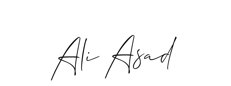 Make a beautiful signature design for name Ali Asad. Use this online signature maker to create a handwritten signature for free. Ali Asad signature style 2 images and pictures png