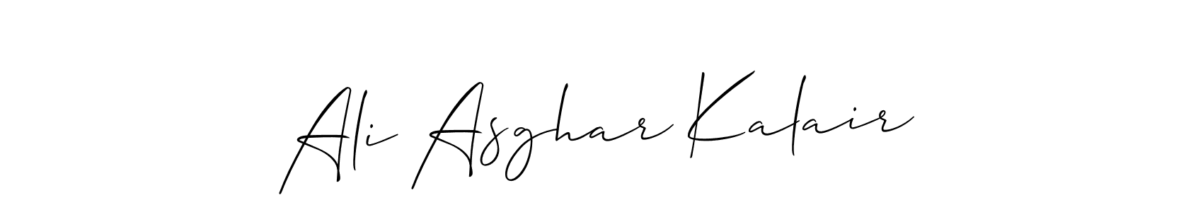 See photos of Ali Asghar Kalair official signature by Spectra . Check more albums & portfolios. Read reviews & check more about Allison_Script font. Ali Asghar Kalair signature style 2 images and pictures png