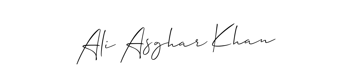 How to Draw Ali Asghar Khan signature style? Allison_Script is a latest design signature styles for name Ali Asghar Khan. Ali Asghar Khan signature style 2 images and pictures png