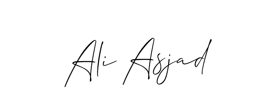 Ali Asjad stylish signature style. Best Handwritten Sign (Allison_Script) for my name. Handwritten Signature Collection Ideas for my name Ali Asjad. Ali Asjad signature style 2 images and pictures png