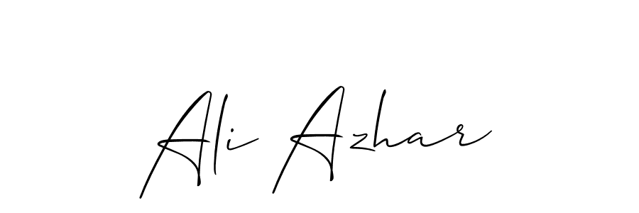 Similarly Allison_Script is the best handwritten signature design. Signature creator online .You can use it as an online autograph creator for name Ali Azhar. Ali Azhar signature style 2 images and pictures png