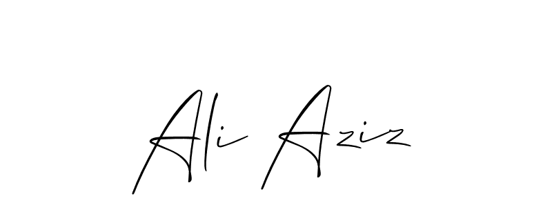 Make a short Ali Aziz signature style. Manage your documents anywhere anytime using Allison_Script. Create and add eSignatures, submit forms, share and send files easily. Ali Aziz signature style 2 images and pictures png