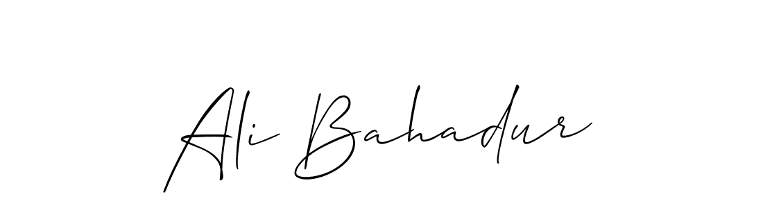 Also we have Ali Bahadur name is the best signature style. Create professional handwritten signature collection using Allison_Script autograph style. Ali Bahadur signature style 2 images and pictures png