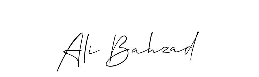 Create a beautiful signature design for name Ali Bahzad. With this signature (Allison_Script) fonts, you can make a handwritten signature for free. Ali Bahzad signature style 2 images and pictures png