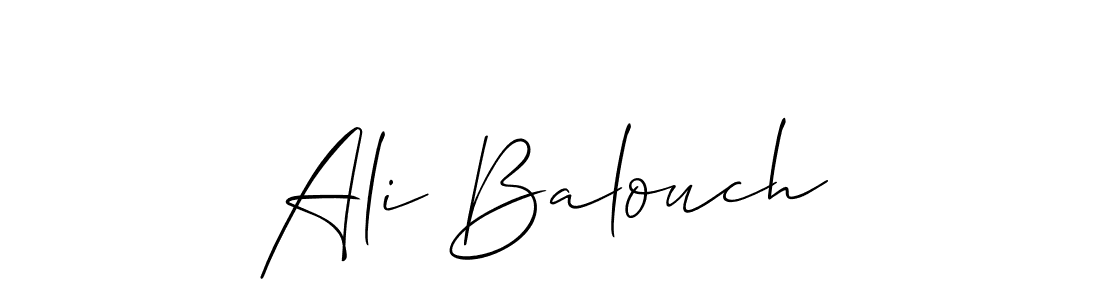 Create a beautiful signature design for name Ali Balouch. With this signature (Allison_Script) fonts, you can make a handwritten signature for free. Ali Balouch signature style 2 images and pictures png