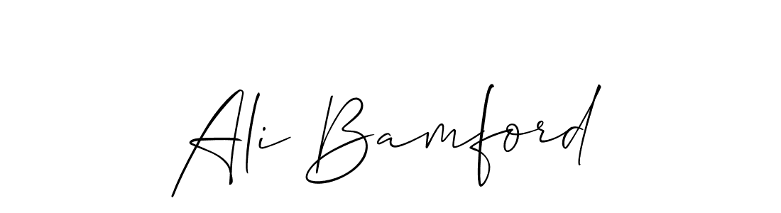 The best way (Allison_Script) to make a short signature is to pick only two or three words in your name. The name Ali Bamford include a total of six letters. For converting this name. Ali Bamford signature style 2 images and pictures png