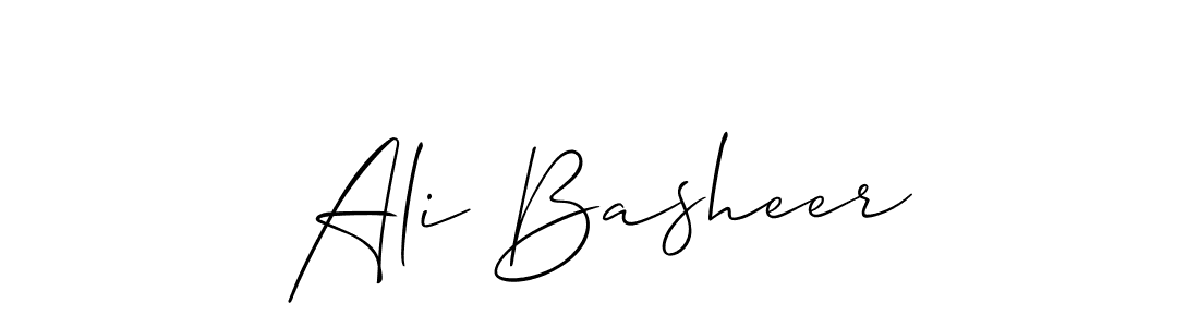 How to make Ali Basheer signature? Allison_Script is a professional autograph style. Create handwritten signature for Ali Basheer name. Ali Basheer signature style 2 images and pictures png