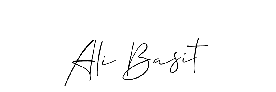 Make a beautiful signature design for name Ali Basit. With this signature (Allison_Script) style, you can create a handwritten signature for free. Ali Basit signature style 2 images and pictures png