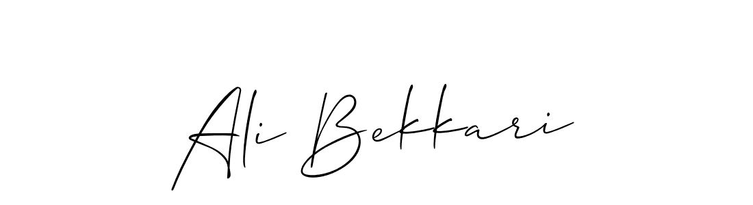 How to Draw Ali Bekkari signature style? Allison_Script is a latest design signature styles for name Ali Bekkari. Ali Bekkari signature style 2 images and pictures png