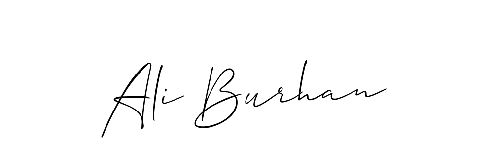 if you are searching for the best signature style for your name Ali Burhan. so please give up your signature search. here we have designed multiple signature styles  using Allison_Script. Ali Burhan signature style 2 images and pictures png
