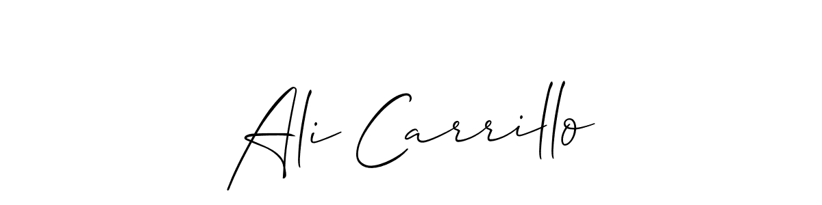 How to make Ali Carrillo signature? Allison_Script is a professional autograph style. Create handwritten signature for Ali Carrillo name. Ali Carrillo signature style 2 images and pictures png