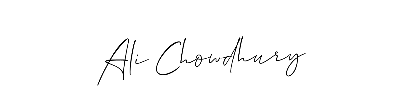 How to make Ali Chowdhury signature? Allison_Script is a professional autograph style. Create handwritten signature for Ali Chowdhury name. Ali Chowdhury signature style 2 images and pictures png