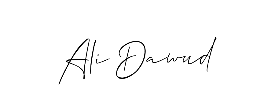 Also You can easily find your signature by using the search form. We will create Ali Dawud name handwritten signature images for you free of cost using Allison_Script sign style. Ali Dawud signature style 2 images and pictures png