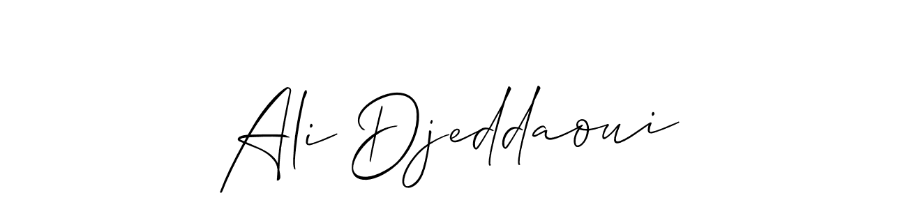 Design your own signature with our free online signature maker. With this signature software, you can create a handwritten (Allison_Script) signature for name Ali Djeddaoui. Ali Djeddaoui signature style 2 images and pictures png