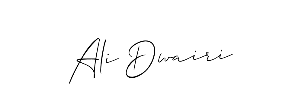 Similarly Allison_Script is the best handwritten signature design. Signature creator online .You can use it as an online autograph creator for name Ali Dwairi. Ali Dwairi signature style 2 images and pictures png