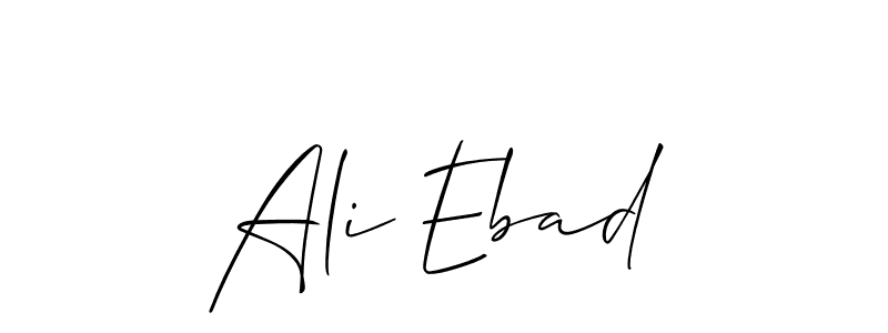 Also You can easily find your signature by using the search form. We will create Ali Ebad name handwritten signature images for you free of cost using Allison_Script sign style. Ali Ebad signature style 2 images and pictures png