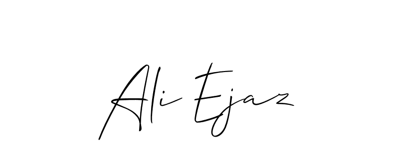 Also You can easily find your signature by using the search form. We will create Ali Ejaz name handwritten signature images for you free of cost using Allison_Script sign style. Ali Ejaz signature style 2 images and pictures png