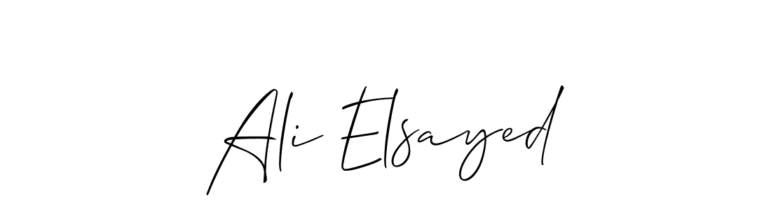 Make a beautiful signature design for name Ali Elsayed. With this signature (Allison_Script) style, you can create a handwritten signature for free. Ali Elsayed signature style 2 images and pictures png