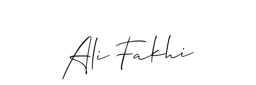 Make a beautiful signature design for name Ali Fakhi. Use this online signature maker to create a handwritten signature for free. Ali Fakhi signature style 2 images and pictures png