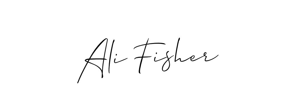 Also we have Ali Fisher name is the best signature style. Create professional handwritten signature collection using Allison_Script autograph style. Ali Fisher signature style 2 images and pictures png