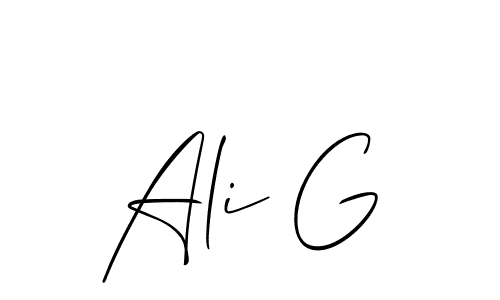 This is the best signature style for the Ali G name. Also you like these signature font (Allison_Script). Mix name signature. Ali G signature style 2 images and pictures png