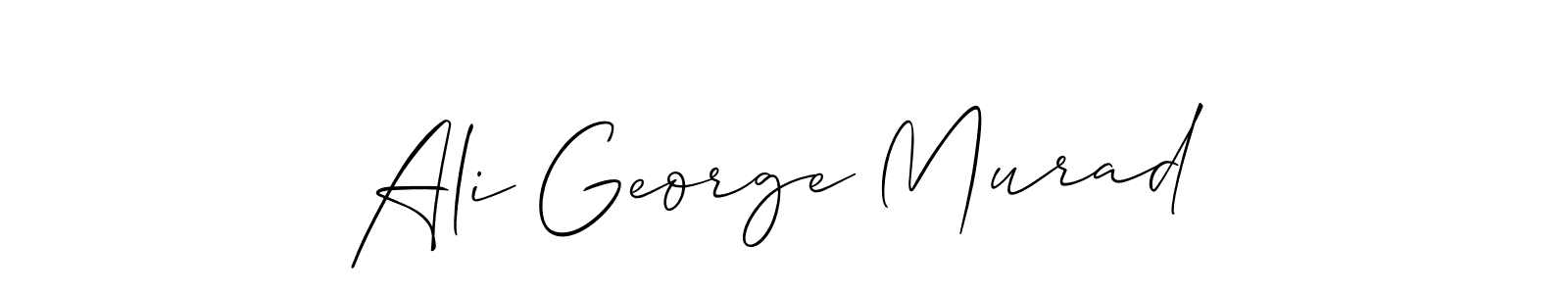 Create a beautiful signature design for name Ali George Murad. With this signature (Allison_Script) fonts, you can make a handwritten signature for free. Ali George Murad signature style 2 images and pictures png