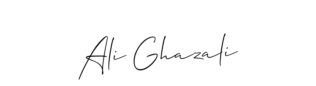 Create a beautiful signature design for name Ali Ghazali. With this signature (Allison_Script) fonts, you can make a handwritten signature for free. Ali Ghazali signature style 2 images and pictures png