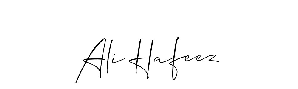 Use a signature maker to create a handwritten signature online. With this signature software, you can design (Allison_Script) your own signature for name Ali Hafeez. Ali Hafeez signature style 2 images and pictures png