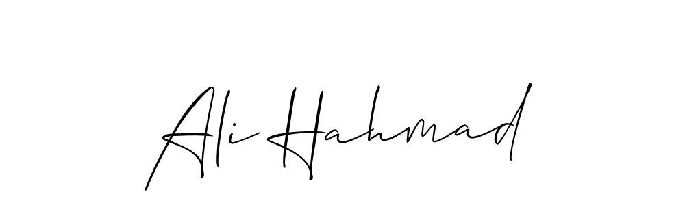 The best way (Allison_Script) to make a short signature is to pick only two or three words in your name. The name Ali Hahmad include a total of six letters. For converting this name. Ali Hahmad signature style 2 images and pictures png