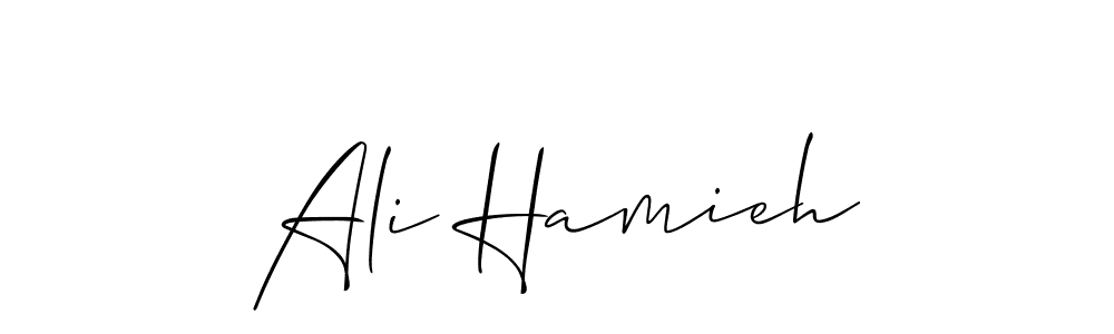 How to Draw Ali Hamieh signature style? Allison_Script is a latest design signature styles for name Ali Hamieh. Ali Hamieh signature style 2 images and pictures png