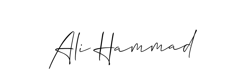 Create a beautiful signature design for name Ali Hammad. With this signature (Allison_Script) fonts, you can make a handwritten signature for free. Ali Hammad signature style 2 images and pictures png
