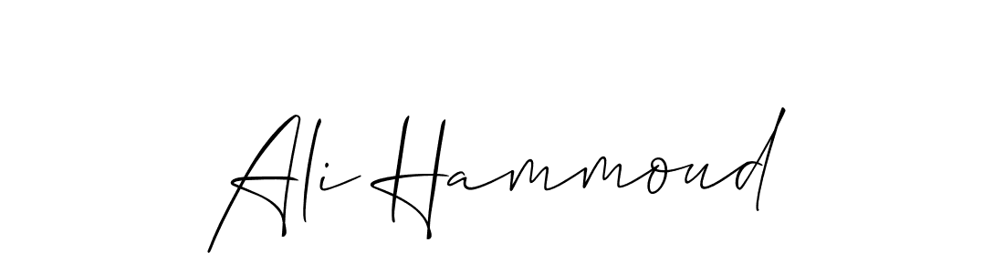 You should practise on your own different ways (Allison_Script) to write your name (Ali Hammoud) in signature. don't let someone else do it for you. Ali Hammoud signature style 2 images and pictures png