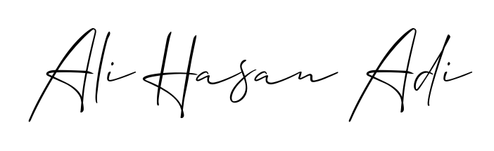 Stand out with a creative autograph for Ali Hasan Adi. The Allison_Script styling blends modern aesthetics with classic signature flourishes. Ali Hasan Adi signature style 2 images and pictures png