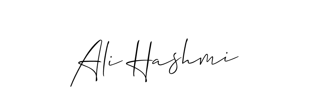 How to make Ali Hashmi signature? Allison_Script is a professional autograph style. Create handwritten signature for Ali Hashmi name. Ali Hashmi signature style 2 images and pictures png