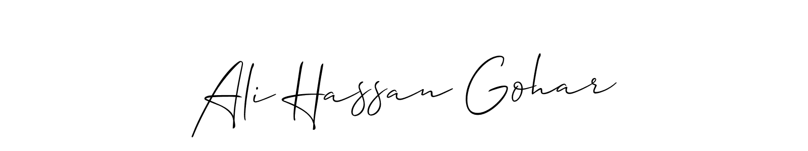 Here are the top 10 professional signature styles for the name Ali Hassan Gohar. These are the best autograph styles you can use for your name. Ali Hassan Gohar signature style 2 images and pictures png