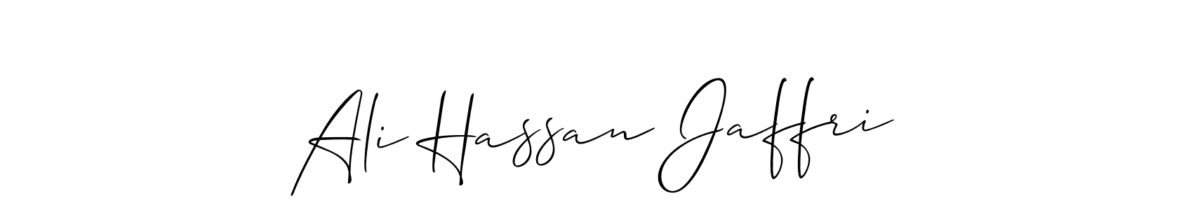 You can use this online signature creator to create a handwritten signature for the name Ali Hassan Jaffri. This is the best online autograph maker. Ali Hassan Jaffri signature style 2 images and pictures png
