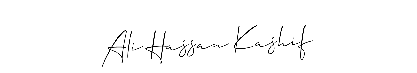 Also we have Ali Hassan Kashif name is the best signature style. Create professional handwritten signature collection using Allison_Script autograph style. Ali Hassan Kashif signature style 2 images and pictures png