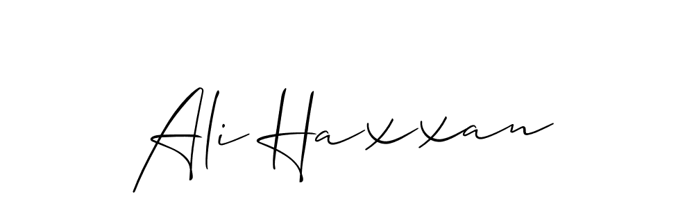 Once you've used our free online signature maker to create your best signature Allison_Script style, it's time to enjoy all of the benefits that Ali Haxxan name signing documents. Ali Haxxan signature style 2 images and pictures png