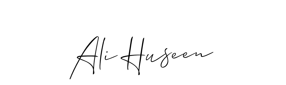 Make a beautiful signature design for name Ali Huseen. With this signature (Allison_Script) style, you can create a handwritten signature for free. Ali Huseen signature style 2 images and pictures png