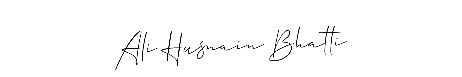 How to Draw Ali Husnain Bhatti signature style? Allison_Script is a latest design signature styles for name Ali Husnain Bhatti. Ali Husnain Bhatti signature style 2 images and pictures png