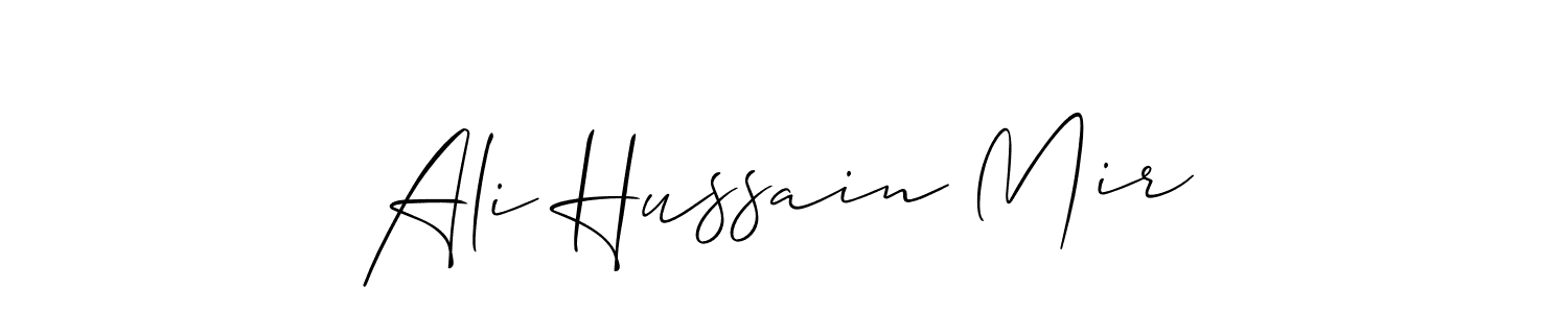 Make a beautiful signature design for name Ali Hussain Mir. Use this online signature maker to create a handwritten signature for free. Ali Hussain Mir signature style 2 images and pictures png