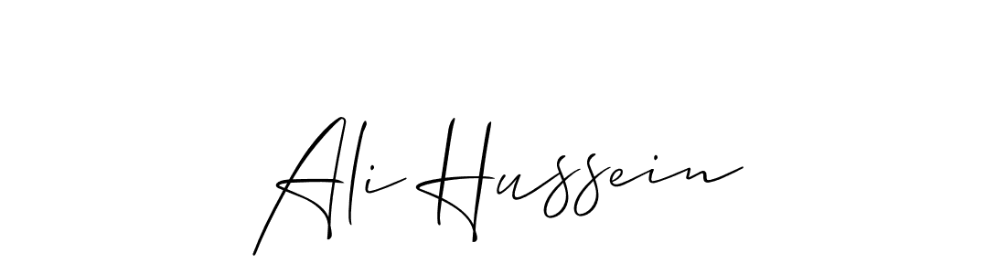 Also You can easily find your signature by using the search form. We will create Ali Hussein name handwritten signature images for you free of cost using Allison_Script sign style. Ali Hussein signature style 2 images and pictures png