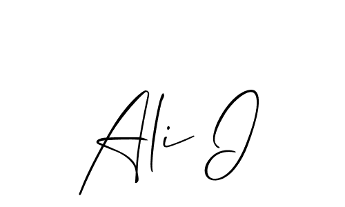 How to make Ali I name signature. Use Allison_Script style for creating short signs online. This is the latest handwritten sign. Ali I signature style 2 images and pictures png