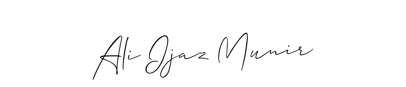 Once you've used our free online signature maker to create your best signature Allison_Script style, it's time to enjoy all of the benefits that Ali Ijaz Munir name signing documents. Ali Ijaz Munir signature style 2 images and pictures png