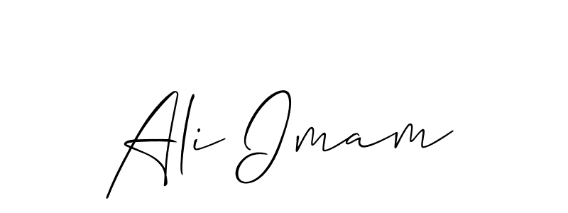 The best way (Allison_Script) to make a short signature is to pick only two or three words in your name. The name Ali Imam include a total of six letters. For converting this name. Ali Imam signature style 2 images and pictures png