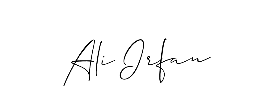 Ali Irfan stylish signature style. Best Handwritten Sign (Allison_Script) for my name. Handwritten Signature Collection Ideas for my name Ali Irfan. Ali Irfan signature style 2 images and pictures png