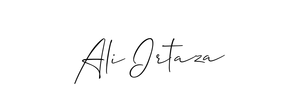 Also You can easily find your signature by using the search form. We will create Ali Irtaza name handwritten signature images for you free of cost using Allison_Script sign style. Ali Irtaza signature style 2 images and pictures png