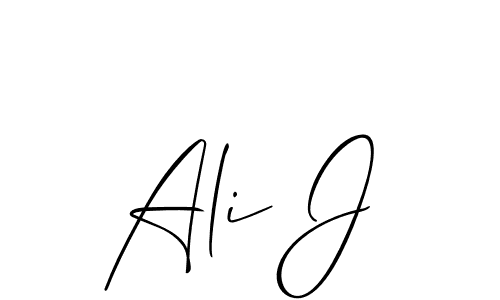 Similarly Allison_Script is the best handwritten signature design. Signature creator online .You can use it as an online autograph creator for name Ali J. Ali J signature style 2 images and pictures png