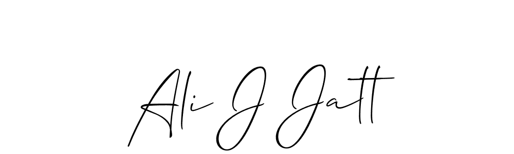 Create a beautiful signature design for name Ali J Jatt. With this signature (Allison_Script) fonts, you can make a handwritten signature for free. Ali J Jatt signature style 2 images and pictures png
