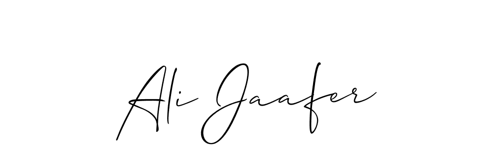 Design your own signature with our free online signature maker. With this signature software, you can create a handwritten (Allison_Script) signature for name Ali Jaafer. Ali Jaafer signature style 2 images and pictures png